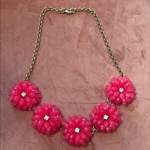 J. Crew Pink Floral Necklace